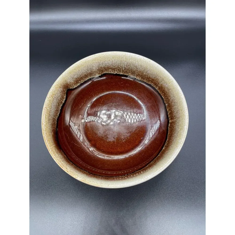 Vintage Pfaltzgraff Brown Drip Glaze Serving Bowl 8.5